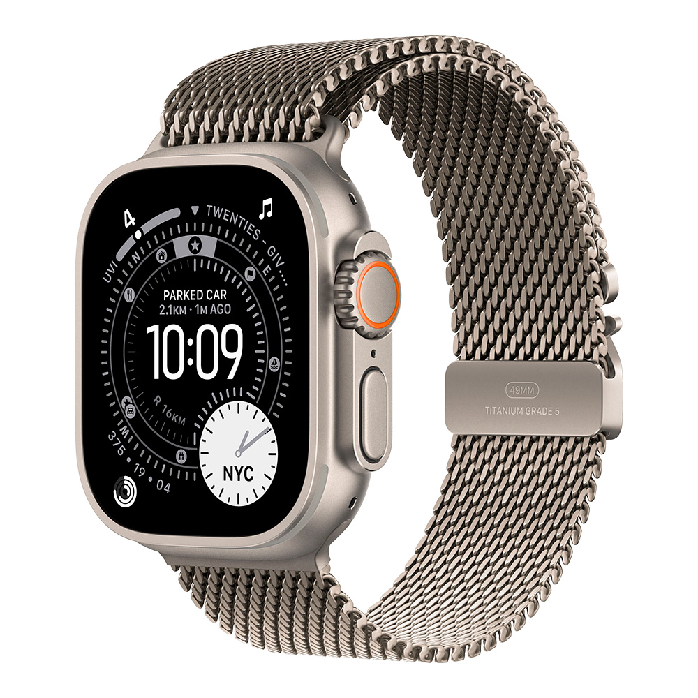  Apple Watch Ultra 3 Natural, ремешок Milanese L