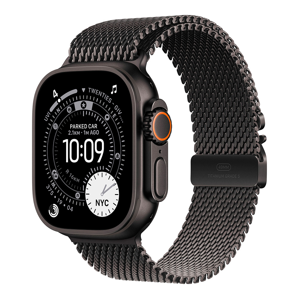  Apple Watch Ultra 3 Black, ремешок Milanese L
