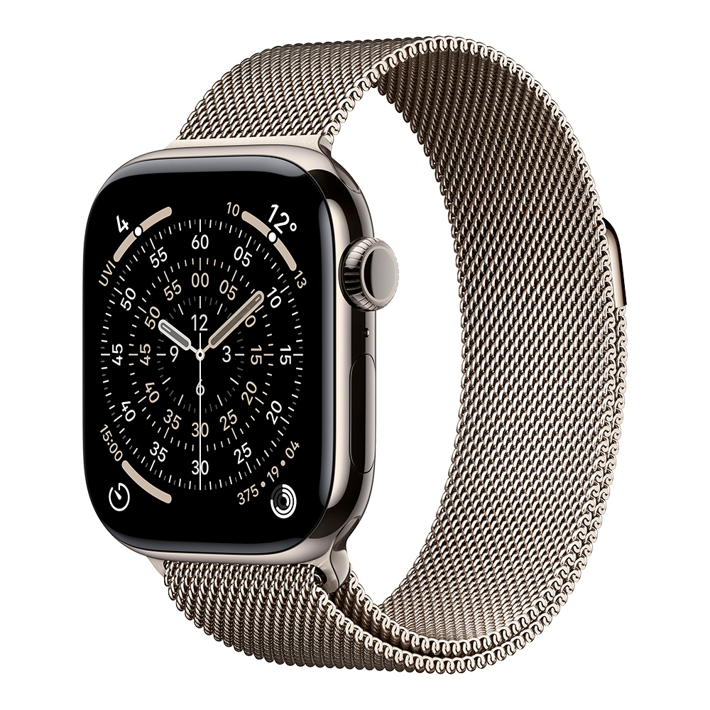  Apple Watch Series 11, 42 мм, титан, ремешок Milanese