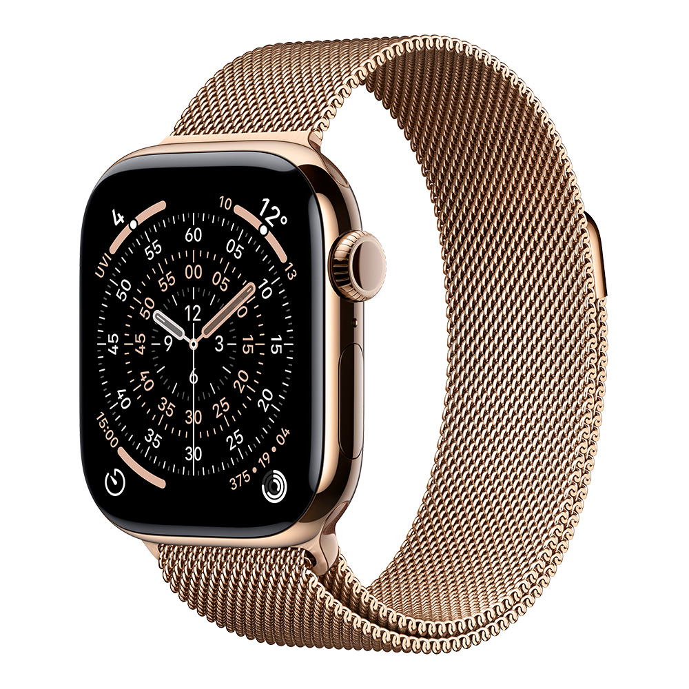  Apple Watch Series 11, 42 мм, золотой титан, ремешок Milanese