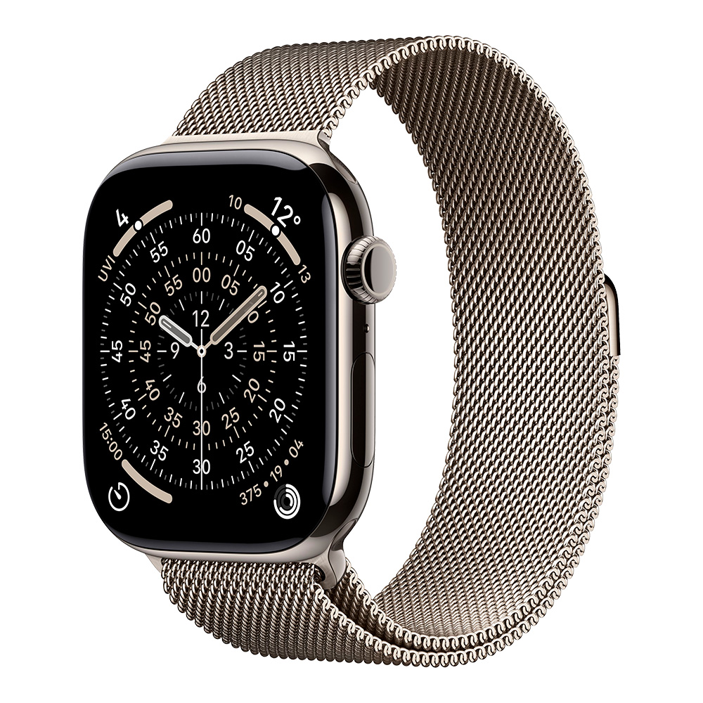  Apple Watch Series 11, 46 мм, титан, ремешок Milanese