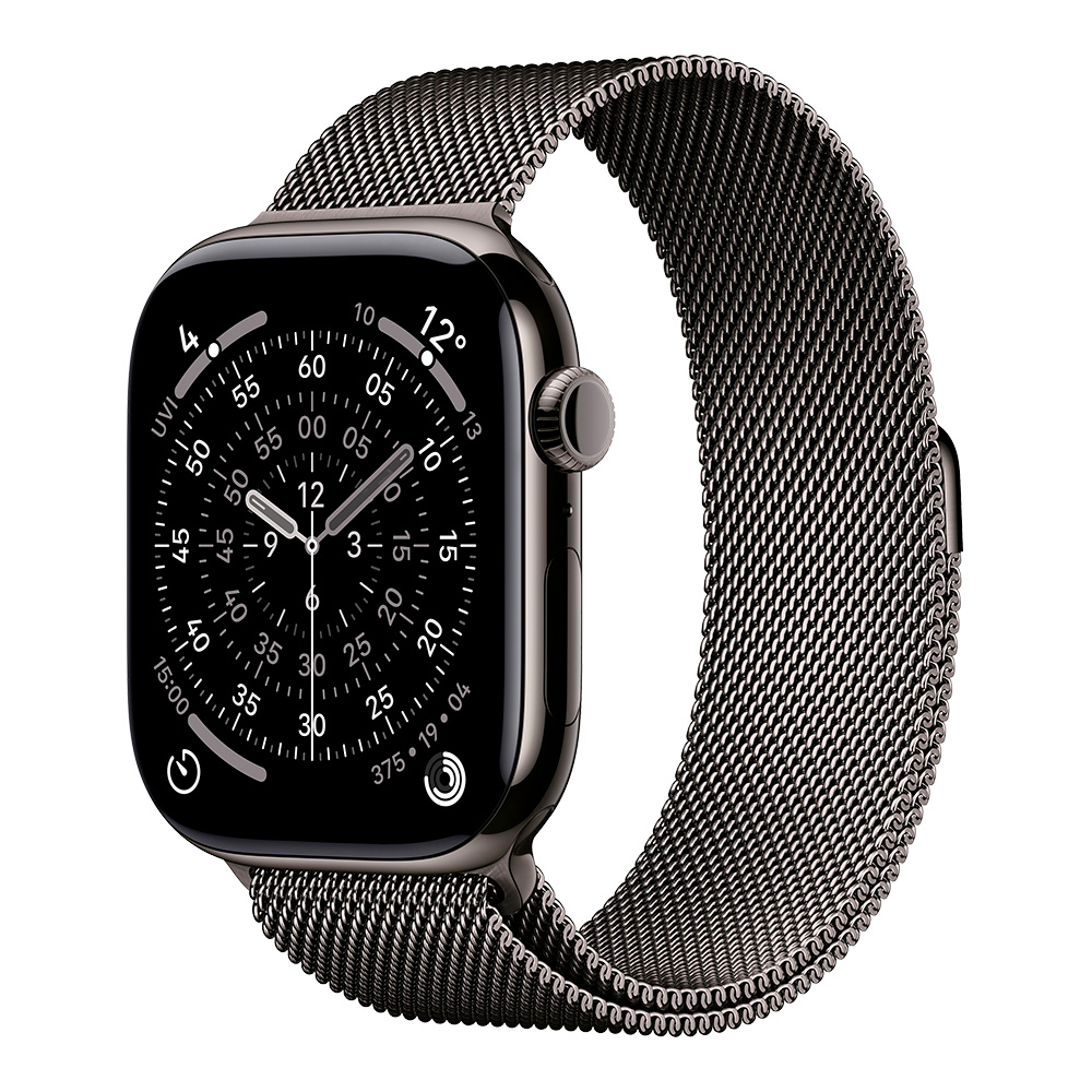  Apple Watch Series 11, 46 мм, сланцевый титан, ремешок Milanese