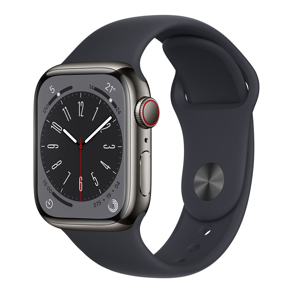 Apple Watch Series 8, 41 мм, cellular, графитовый/тёмная ночь