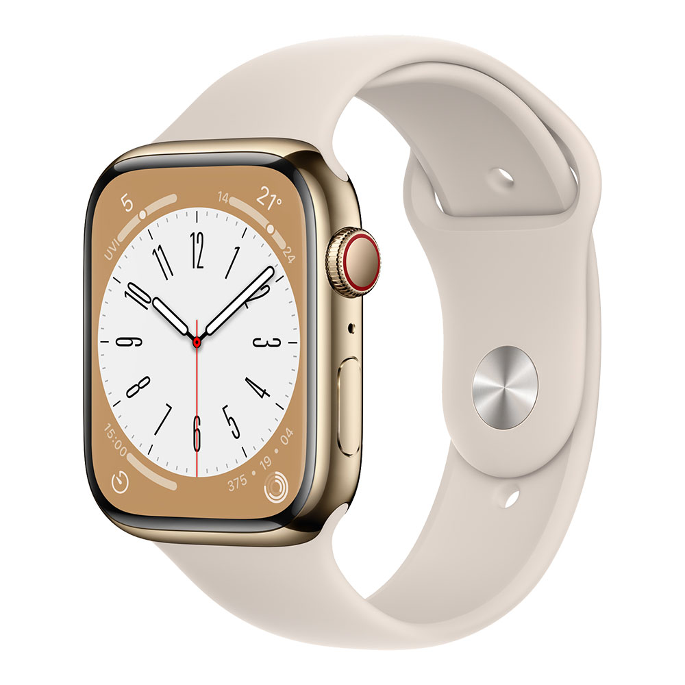  Apple Watch Series 8, 45 мм, cellular, золотой/сияющая звезда