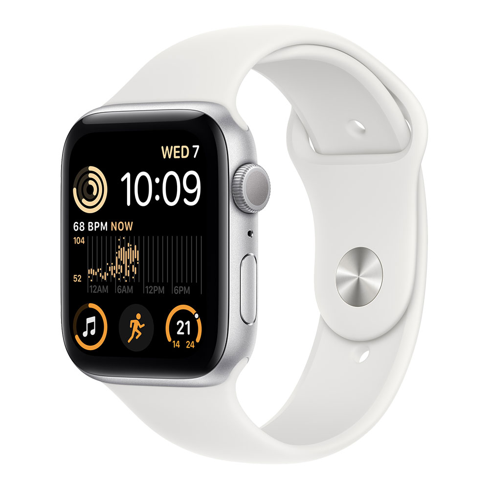  Apple Watch SE, 44 мм, серебристый/белый